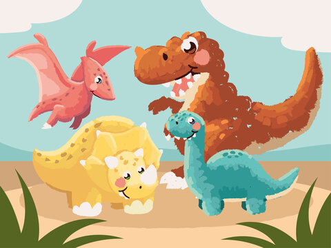 cute dinosaurs prehistoric