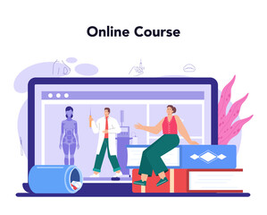 Plastic surgery online service or platform. Idea of modern aesthetic