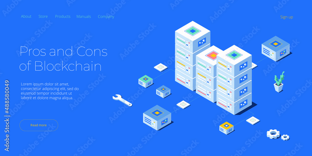 Wall mural hosting server isometric vector illustration. abstract 3d datacenter or data center room background.