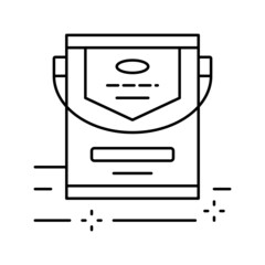 parquet varnish line icon vector illustration