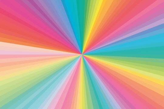 Vector illustration drawing of Spectral multicolored circle abstract pattern and textures. colrful polychrome segment