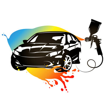 Auto Paint Logo - Car Painting Logo Graphic by slLametDesigns · Creative  Fabrica