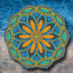 colored hand drawn mandalas and seamless mandala patterns