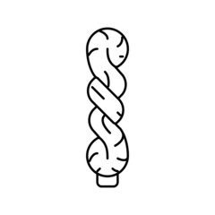 thread fiber silk line icon vector illustration
