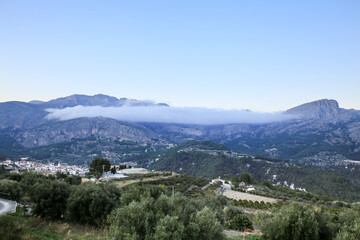 Fototapeta premium Beautiful landscape of the valley of Guadalest