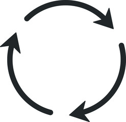 Modern reloading referesh icon vector 