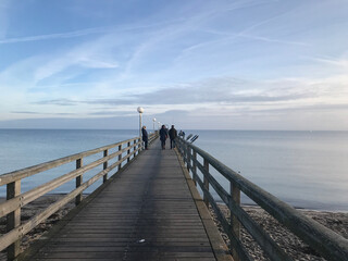 Obraz premium Haffkrug Ostsee im Winter