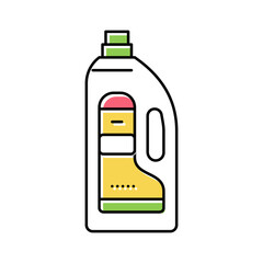 baby powder bottle color icon vector illustration