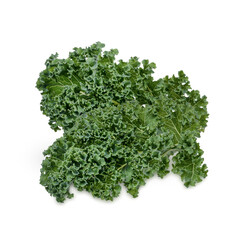 Obraz premium Fresh kale isolated on white background