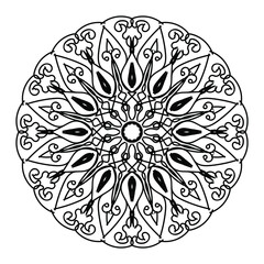 Hand drawn mandala. decoration in ethnic oriental  doodle ornament.