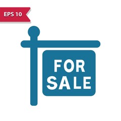 For Sale Sign Icon. Real Estate