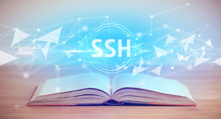 Open book with abbreviation