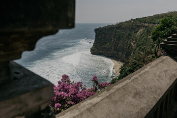 Breathtaking Panoramic View from the Top of a Cliff in Bali, Indonesia - Awe-inspiring Scenery with...