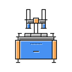 lapping machine color icon vector illustration