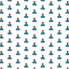 Fototapeta na wymiar Vector valve, tap, pipe connector pattern with various icons.