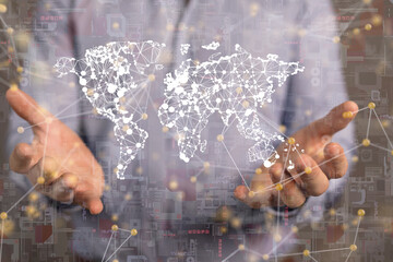 Structure of world economy, communication network global