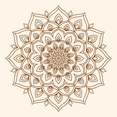 mandala abstract circular flower decoration vector design element