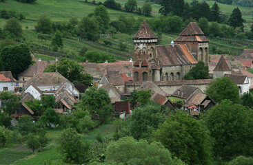Fototapeta na wymiar Kirchenburg in Valea Viilor / Wurmloch (Rumänien)