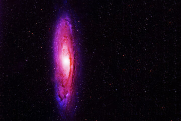 Beautiful galaxy on a dark background. Elements of this image furnished by NASA