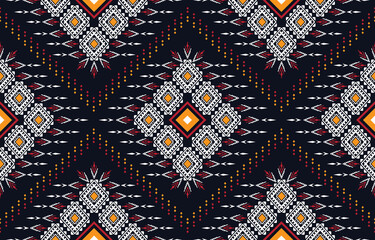 Beautiful Ethnic Aztec abstract Seamless pattern in tribal, folk embroidery, chevron art design.  geometric art ornament print.Design for carpet, wallpaper, clothing, wrapping, fabric, cover