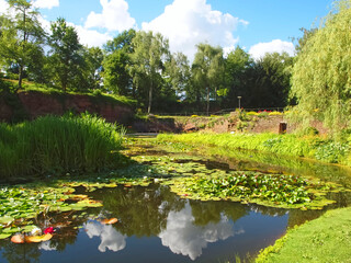 Beautiful Hoehenpark Killesberg in Stuttgart