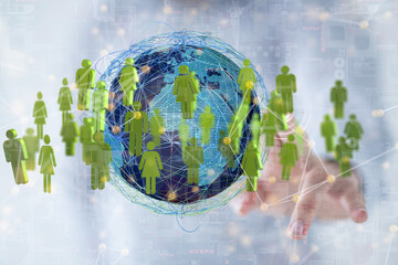 Structure of world economy, communication network global