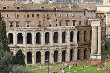Obraz premium Skyline di Roma dalla Terrazza Caffarelli al Campidoglio