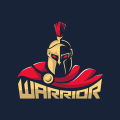 spartan warrior logo facing forward