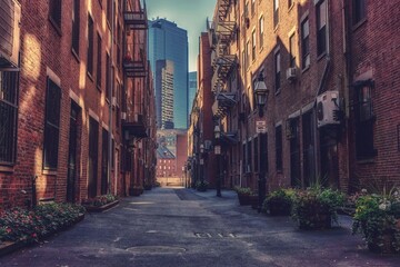 An alley in the city