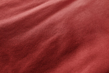 Textura de tela rojo. Fondo rojo.