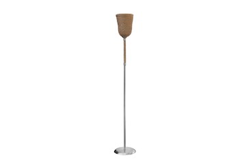Classic lampshade on a white background. High quality photo