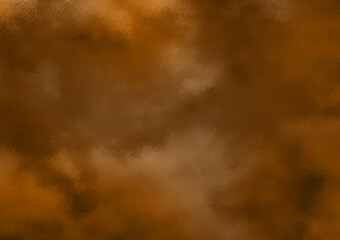 Brown cloudy textured brush strokes background