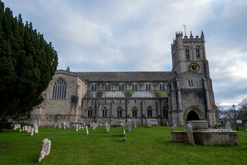 Fototapeta premium Christchurch Priory England Reputedly the longest parish church in England dating back to 1094