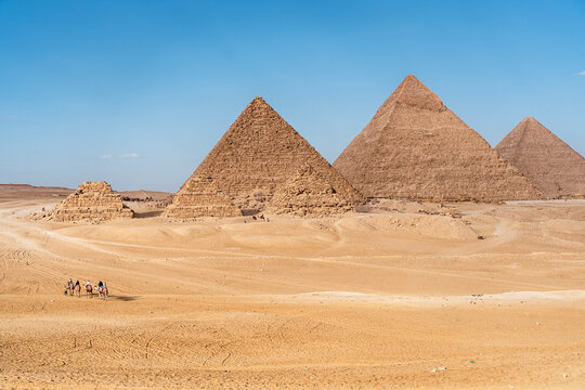 Egyptian pyramids located at Giza