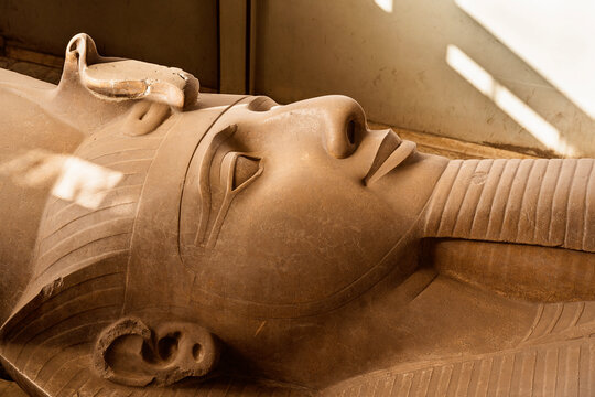 Ancient sculpture of pharaoh Ramses