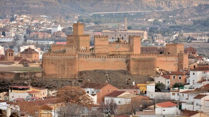 Fototapeta premium Vista de la ciudad de Guadix desde el mirador de las cuevas