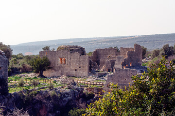 Kanlidivane. The Roman period, the place of human sacrifice of Mersin. TURKEY