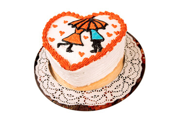 buns and pies on a white background