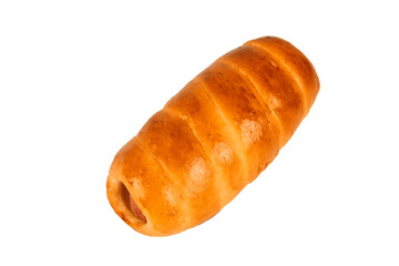 buns and pies on a white background