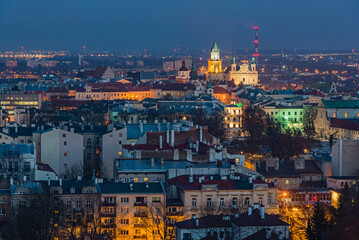 Panorama na Lublin nocą © ErOn