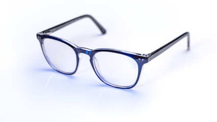 close up of modern eye glasses