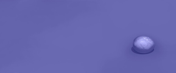 A banner made of a very peri color egg with space to copy. High quality photo