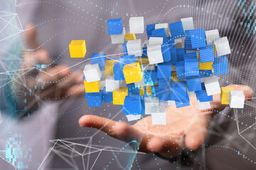 Futuristic wave, Futuristic data stream