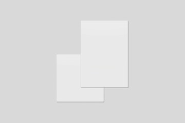 Fototapeta premium Blank paper for mockup. 3D Render. 