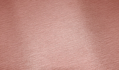 close up rose gold textile mesh background with blank space for design. abstract pink gold foil background with light reflections. golden textured wall. macro drapery luxury rose gold texture.