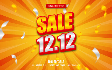 big sale text effect