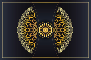Luxury mandala background with golden arabesque pattern Arabic Islamic design | Luxury mandala background with golden arabesque pattern Arabic Islamic east style