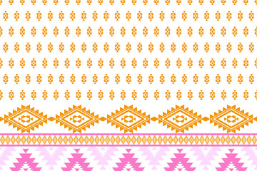 pattern ethnic or ethno mexican southwest sty boho or navajo. vector geomentric has stripe folk, native of textile or lace. design seamless line motif of aztec. fabric batik or kilim zigzag of tribal