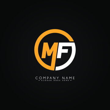 Initial Letter MF Logo - Minimal Business Logo