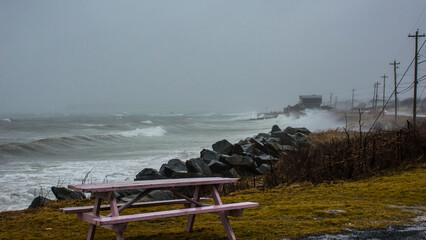 stormy morning on the beach N.S.